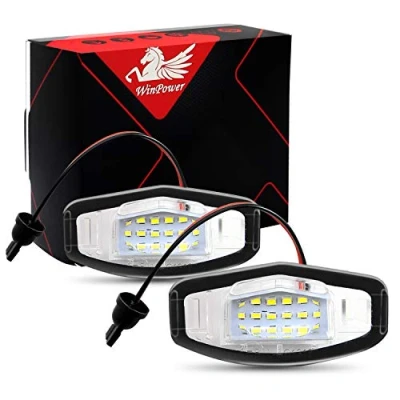 Immagine di WinPower LED Luci targa per auto Lampada 3582 SMD con CanBus nessun errore 6000K Xeno Bianco freddo Civic/Legend/Accord ecc., 2 Pezzi