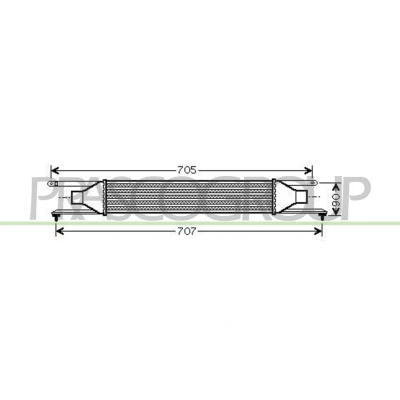 Immagine di PRASCO FT342N002 Intercooler FIAT: Grande Punto Hatchback, Evo Hatchback