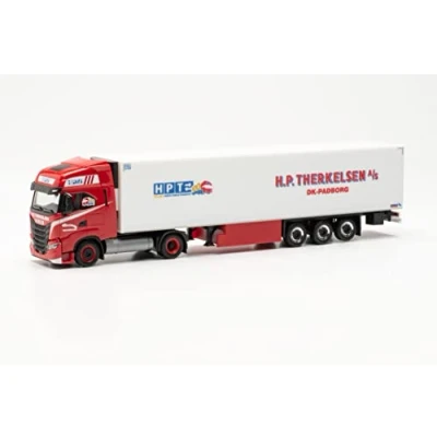 Immagine di herpa camion Mercedes Benz Arocs, trattore con gru di carico e stabilizzatore posteriore, scala 1:87, pezzo da collezione, tedesco, statuetta plastica modello in miniatura, Colore white, red, 316095