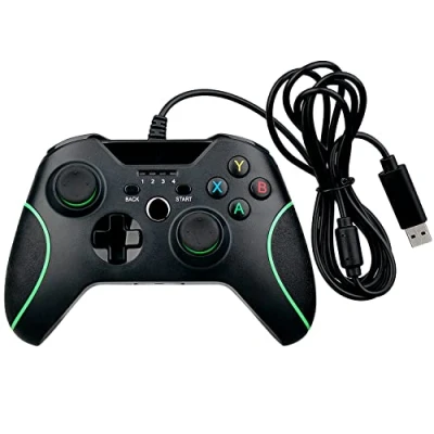 Immagine di OSTENT Controller USB cablato Joystick Gamepad per Microsoft Xbox One/Xbox One S/PC portatile Windows Colore nero