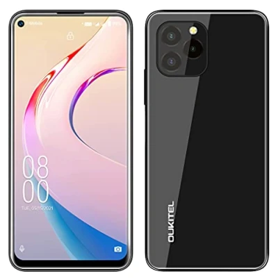 Immagine di OUKITEL Android 11 Telefono Cellular C21 PRO, Design Completare In Vetro,4GB+64GB,Fotocamera Tripla 21 MP, Smartphone Dual SIM,Display HD+ 6,39’’,Impronte Digitali Face ID GPS WIFI Nero