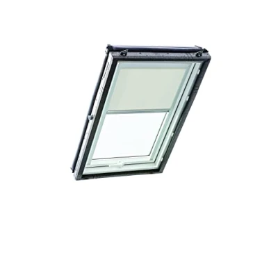 Immagine di Tenda a Rullo Roto ZRE per Finestre Tetti Diurna Binario di Guida Argento delle Serie Designo R4/R7 e Classic 43/73 con Dimensioni 094/118 09/11 Grigio Chiaro