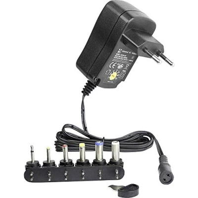 Immagine di HN Power HNP06 UNI Alimentatore A spina regolabile 3 V, 4.5 5 6 7.5 9 12 V 0.6 7.2 W