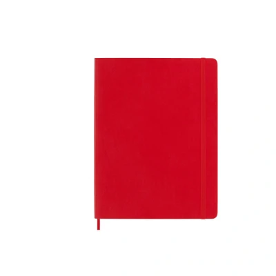 Immagine di Moleskine Taccuino XL Bianche Copertina Morbida Rosso Scarlatto