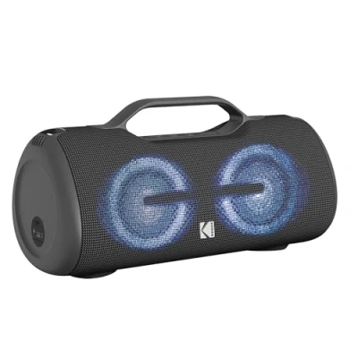 Immagine di KODAK Altoparlante Bluetooth 60 W: suono stereo immersivo, impermeabile IPX5, TWS, DSP e autonomia 10 ore, colore: nero