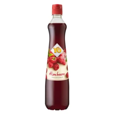Immagine di YO Sirup Lampone (1 x 700 ml) Il flacone singolo produce fino a 6 litri di bevanda pronta, senza edulcoranti, coloranti e conservanti, vegano