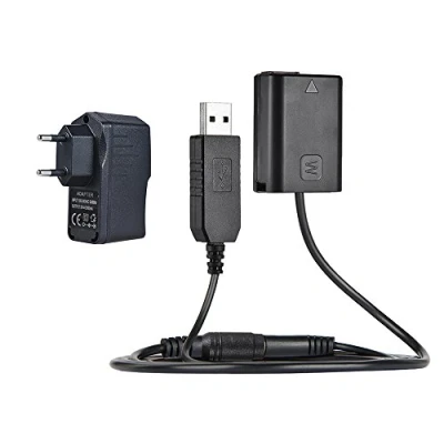 Immagine di Andoer adattatore batteria NP FW50 USB AC PW20 per Sony serie NEX 3/5/6/7 A33 A37 A35 A55 A7 a7R a7II A6000 A6300
