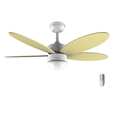 Immagine di Cecotec Ventilatore da soffitto con luce EnergySilence Aero 4260 SunLight. 40 W, motore DC, diametro 42&quot; 5 pale reversibili, LED, telecomando, timer, 6 velocità