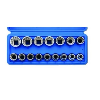 Immagine di SONIC 301601 Set bussole 16 Esagonale, Dodecagonale, Torx, Quadrato 1/2