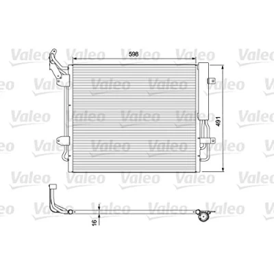 Immagine di VALEO 814157 Condensatore con essiccatore 15 14 Alluminio 495 R 134a