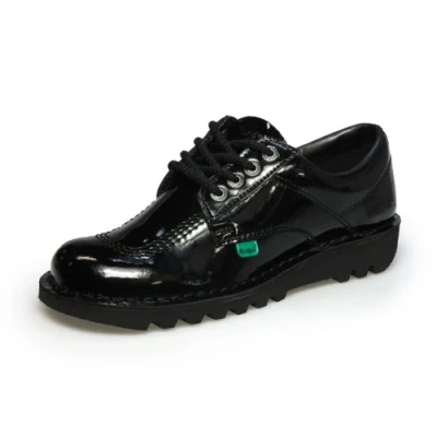 Immagine di Kickers Kick Lo Core, Scarpe Stringate Basse Derby Donna, Nero (Black), 42 EU