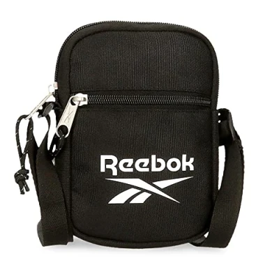 Immagine di Borsa a tracolla piccola Reebok Boston nera 12x17x2,5 cm Poliestere