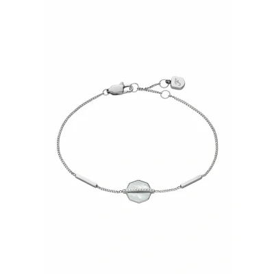 Immagine di Fossil Bracciale a catena sottile da donna in acciaio inox con chiusura moschettone