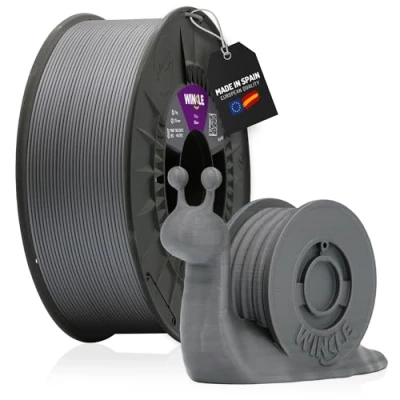 Immagine di WINKLE Filamento PLA HD argento stampante 3D 2,85 mm 1 kg Compatibile con tutte le stampanti Precisione dimensionale Bobina