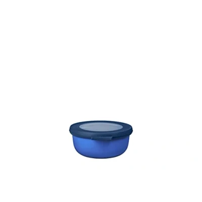 Immagine di Mepal Multi Bowl Cirqula Round Contenitori Plastica con Coperchio Adatto come contenitore ermetico per Frigo, microonde, Congelatore e piatti da portata Ciotole Cucina 350 ml Vivid blue