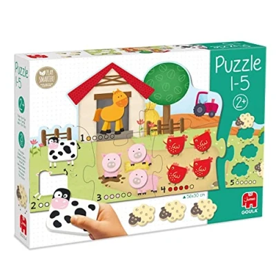 Immagine di Goula 1 5 Animale Bambini, Diset Puzzle, Multicolore, 30x22x5, 53438