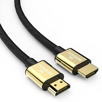 Immagine di SIKAI CASE Cavo HDMI 1 mt, 2.1 8K 60Hz 4K 120Hz Cavo, 48gbps Alta Velocità Cavi Certificato, Supporto 7680P, HDR 10+, eARC, HDCP 2.2, CEC, per Xbox/PS5 PS4/PC/Monitor AOC
