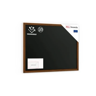 Immagine di ALLboards Lavagna Nera da Gesso RESISTENTE ALL’ACQUA con Cornice in Legno 120x90cm, Scrivibile Gessetti e Pennarelli a Gesso, Per Bar, Ristoranti, Menu