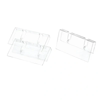 Immagine di The Home Edit by iDesign Clip riutilizzabili per cestino, in plastica riciclata trasparente