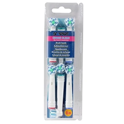 Immagine di ScanPart Cross Clean Spazzole di ricambio 6 pz. Bianco