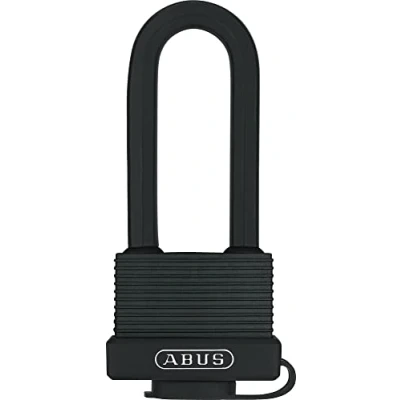 Immagine di ABUS Lucchetto in ottone 70/45HB63 con grillo alto resistente alle intemperie corpo della serratura rivestimento plastica agli urti livello di sicurezza 5