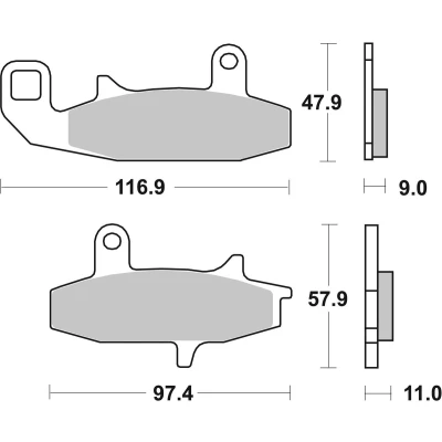 Immagine di TRW Organic Allround MCB597 Kit pastiglie freno