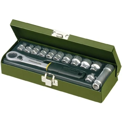 Immagine di Proxxon Industrial Kit di chiavi a bussola metrico 1/4 (6.3 mm) 13 parti 23602