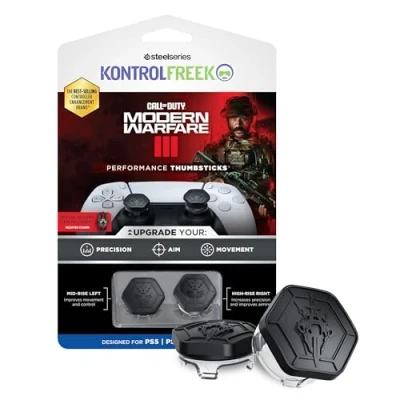 Immagine di KontrolFreek Call of Duty: Modern Warfare III Performance Thumbsticks per Playstation 4 (PS4) e 5 (PS5) 1 High Rise, Mid Rise Nero/Trasparente