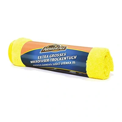 Immagine di Armor All, Kit di Pulizia per Auto, Asciugamano in Microfibra Asciugatura, Extra Large, Colore: Giallo
