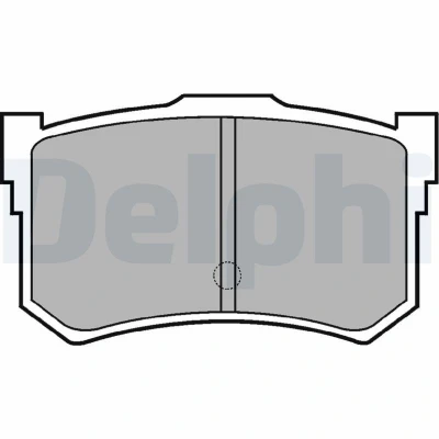 Immagine di DELPHI LP678 Kit pastiglie freno con segnalatore acustico usura lamierino anticigolío senza accessori