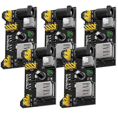 Immagine di AZDelivery 3 x Alimentatore Adattatore Power Supply Module per MB102 Breadboard compatibile con Arduino incluso un E Book!