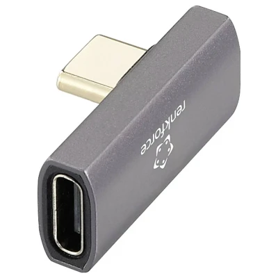 Immagine di Renkforce USB4 ®, USB C® Adattatore [1x spina 1x presa C®] RF 3778672 UHD 8K;, angolato 90 a destra