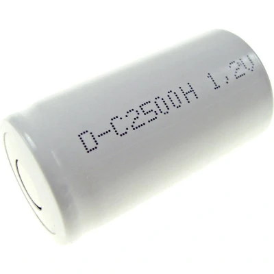 Immagine di Mexcel SC2500H Batteria ricaricabile speciale 1/2 Torcia (C) adatto alle alte temperature, Flat Top NiCd 1.2 V 2500 mAh