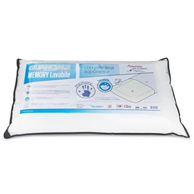 Immagine di Cuscino Memory Lavabile Saponetta, 100% Viscolattice, con federa in tessuto bielastico cerniera