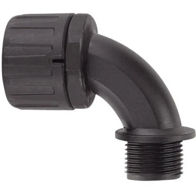 Immagine di HellermannTyton 166 22206 HG34 90 M32 Raccordo a vite del tubo flessibile Nero 28.10 mm 1 pz.