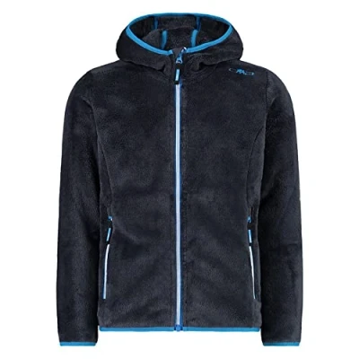 Immagine di CMP Giacca in pile Highloft da bambini con cappuccio fisso, Titanio Turchese, 128