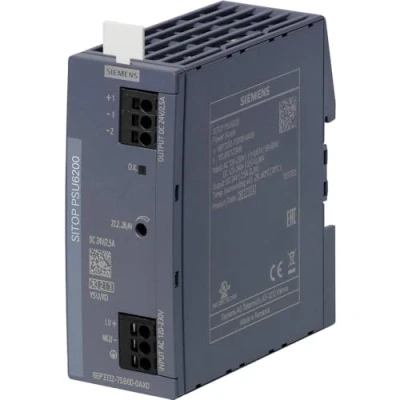Immagine di Siemens 6EP3332 7SB00 0AX0 Alimentatore 24 V 2.5 A 60 W Num. uscite:1 x Contenuto 1 pz.