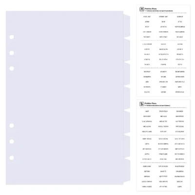 Immagine di DY.2ten 7 Fogli Bianco Divisori Raccoglitori ad Anelli A5,6 Fori Plastica Divisorio Pagina Indice Tab,per A5 Quaderni Anelli, per Scuola o Ufficio(21cm x 14.2cm)