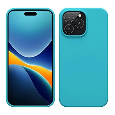 Immagine di kwmobile Cover per Apple iPhone 14 Pro Max Custodia Back Case Caricatore Wireless Antiurto e Flessibile in Silicone TPU ghiaccio freddo