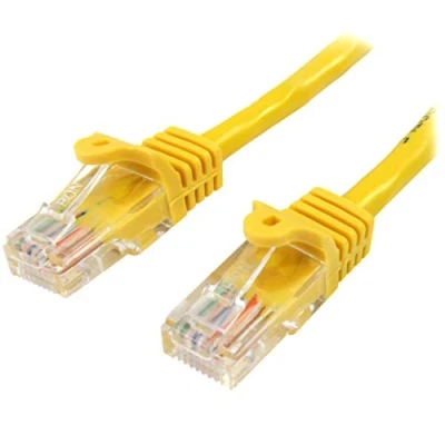 Immagine di StarTech.com 45PAT3MYL Cavo di Rete Cat 5E, Patch, Ethernet, Rj45, UTP, M/M, Antigroviglio, 3 m, Giallo