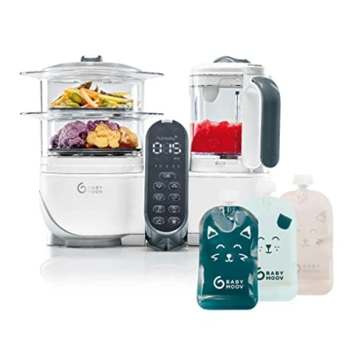 Immagine di Babymoov Set On the Moov Nutribaby(+) Wihte &amp; 15 sacchetti riutilizzabili da 150mL