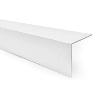 Immagine di QUEST Angolare in PVC Rigido Autoadesivo Profilo di Protezione Duro per Muro e Bordo d’Angolo, 15x15mm, 100cm, bianco