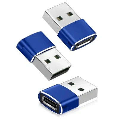 Immagine di BASESAILOR Adattatore USB A C 3 Pack,Tipo Femmina Maschio Convertitore Caricabatterie per iPhone 12 13 14 15 Pro Max XR,iPad Air 4 5 Mini 6 Generazione,AirPods,iWatch Apple Watch Serie 7 8