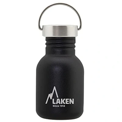 Immagine di laken Bot. ac. inox Basic 350ml S/S tapón Negro