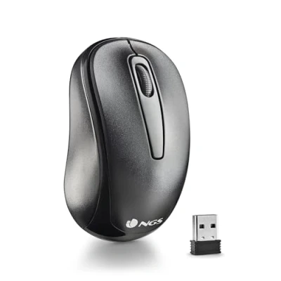Immagine di NGS EASY GAMMA Mouse Ottico senza Fili da 1200 DPI con Connessione UBS, 2,4 GHz, 2 Pulsanti + Rotella