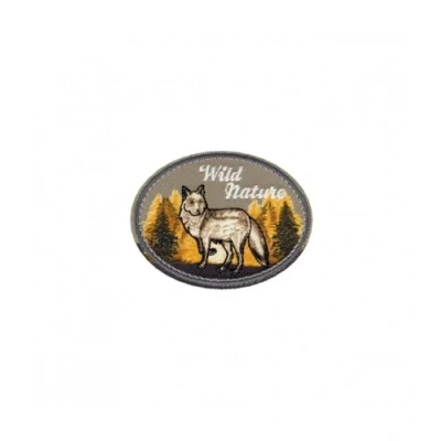 Immagine di M &amp; C Toppa termoadesiva Lupo Nature, 4,5 x 5,5 cm