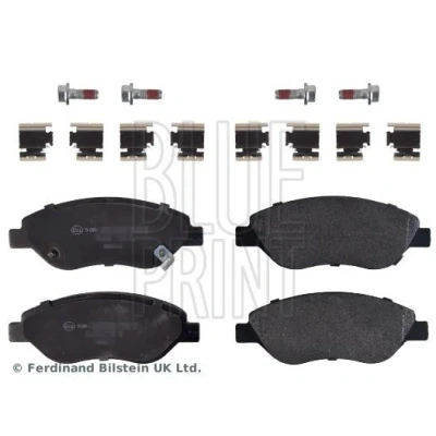 Immagine di BLUE PRINT ADBP420040 Kit pastiglie freno Assale anteriore con segnalatore acustico usura bulloni pinza freno, materiale di fissaggio
