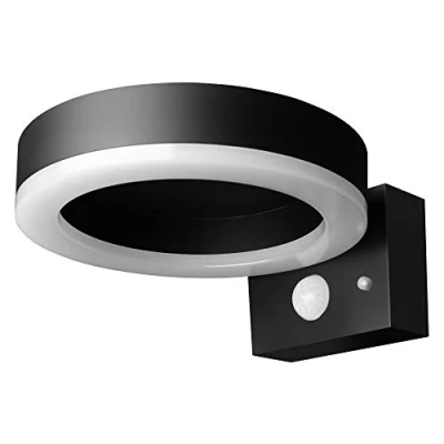 Immagine di LEDVANCE ENDURA STYLE SOL WALLCIRCLE6WBK LEDV 4058075392762 Lampada solare da parete per esterno con rilevatore di movimento 6 W Nero