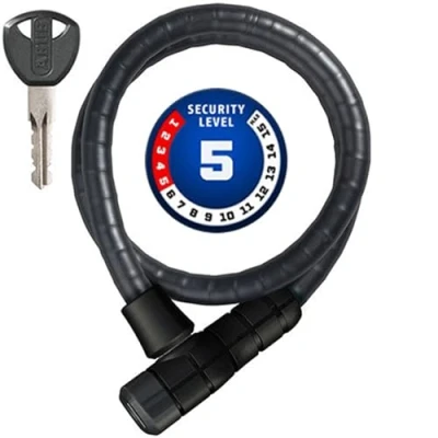 Immagine di ABUS Microflex 6615K/85 lucchetto compatto per biciclette economiche e bambini livello di sicurezza 5 da 15 mm nero