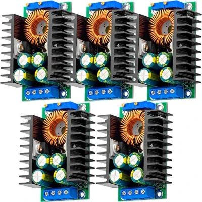 Immagine di AZDelivery 5 x XL4016 convertitore Step Down 300w DC regolabile da a 40V E 1,2 35V, compatibile con Arduino incluso un Book!